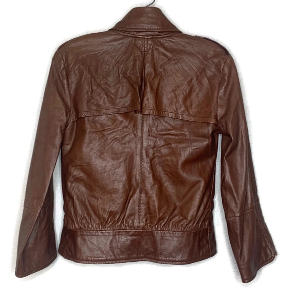 Mike & Chris Chocolate Leather Jacket - Picture 2 of 13